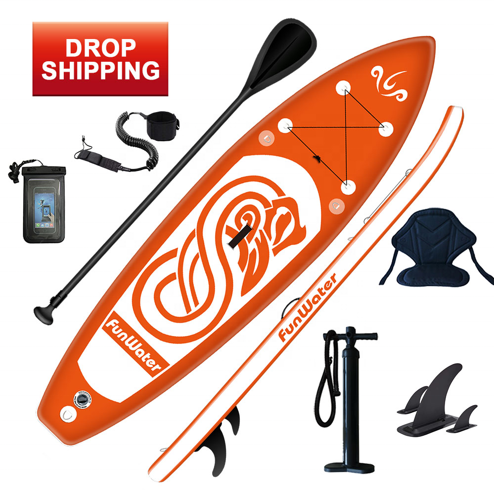 FUNWATER Drop Shipping sup premium inflatable stand up paddle board inflatable sup fishing best surfboard