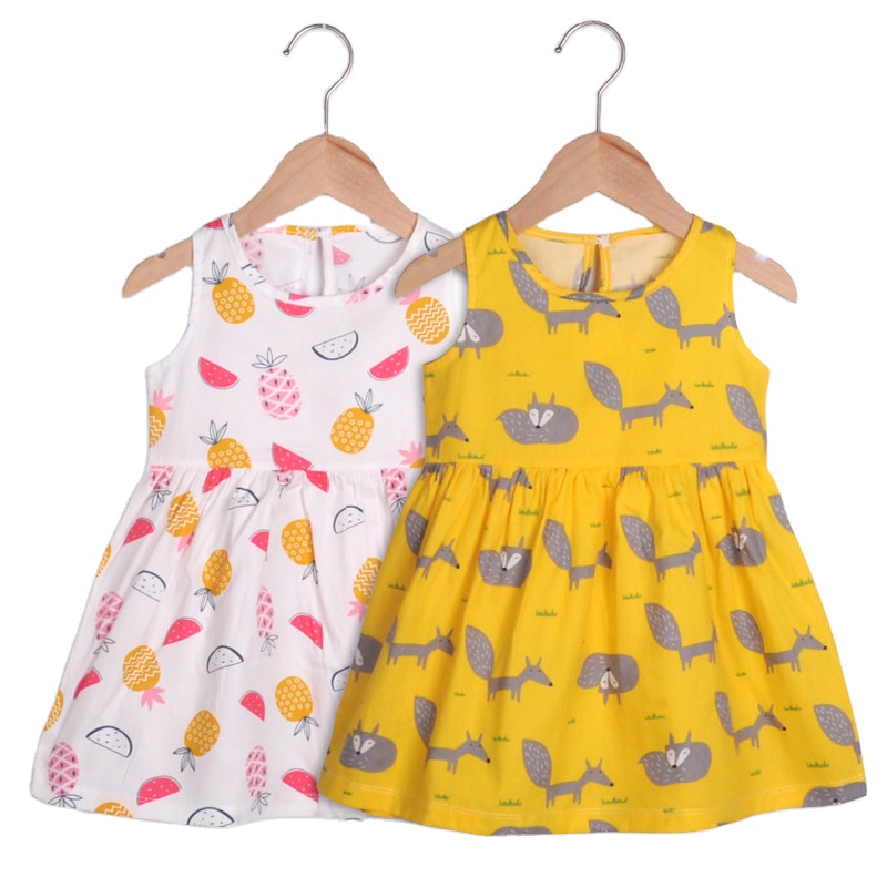 High Quality Children's Clothing Casual Party Apron Flower Dress Flower Baby Girl Dress