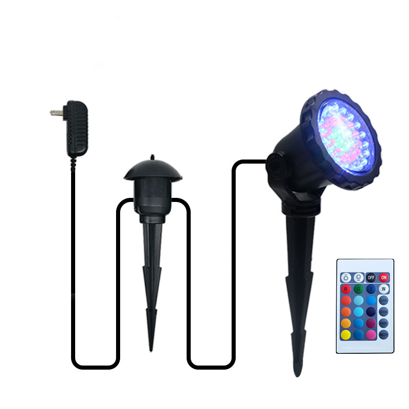 Color Changing Garden Decoration Spoth Landscape Light Flower Lamp Low Voltage Outdoor Fixtures Solar LED Landscape Lighting