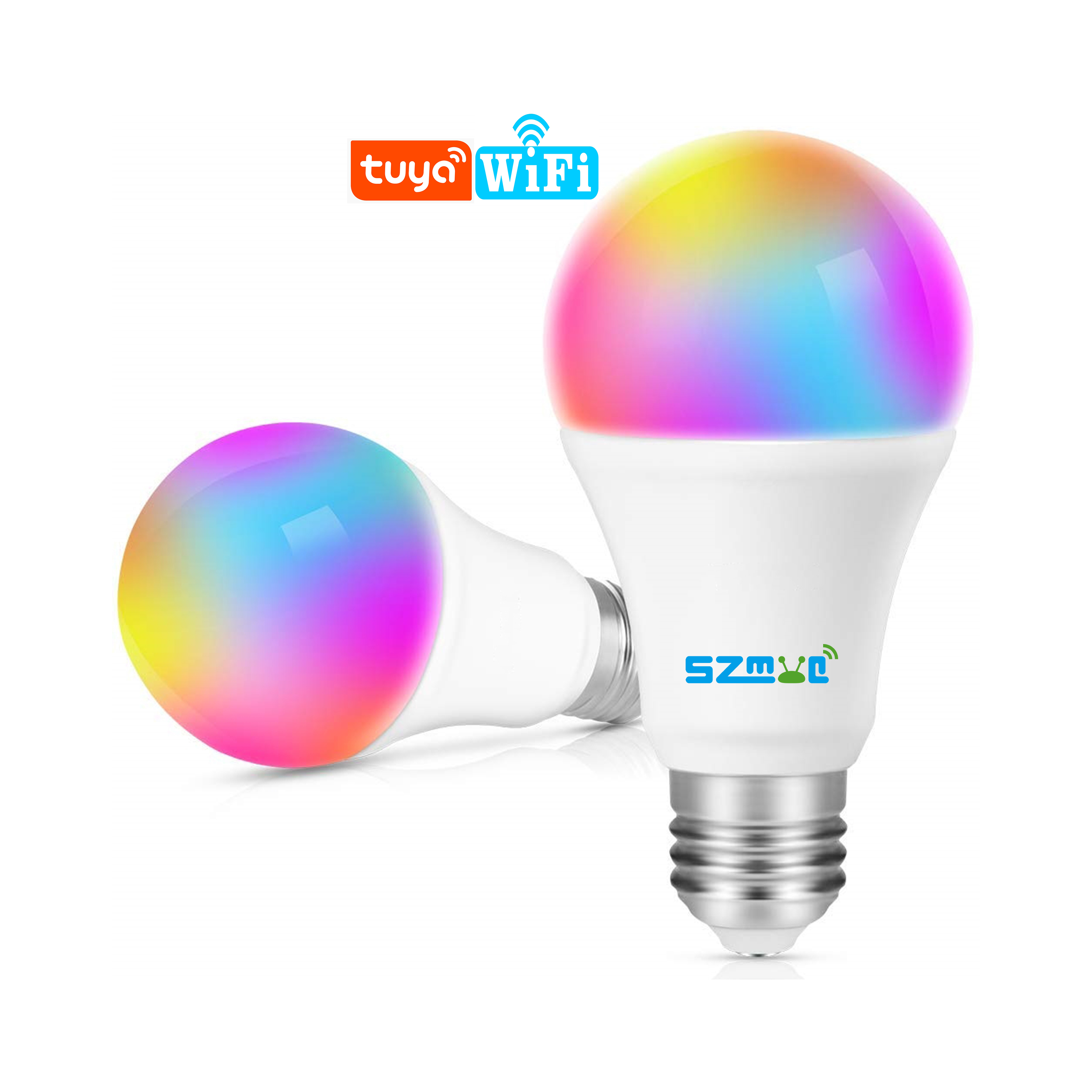 Умная Светодиодная лампа Google Home Amazon Echo IFTTT с поддержкой CCT + RGBW Tuya