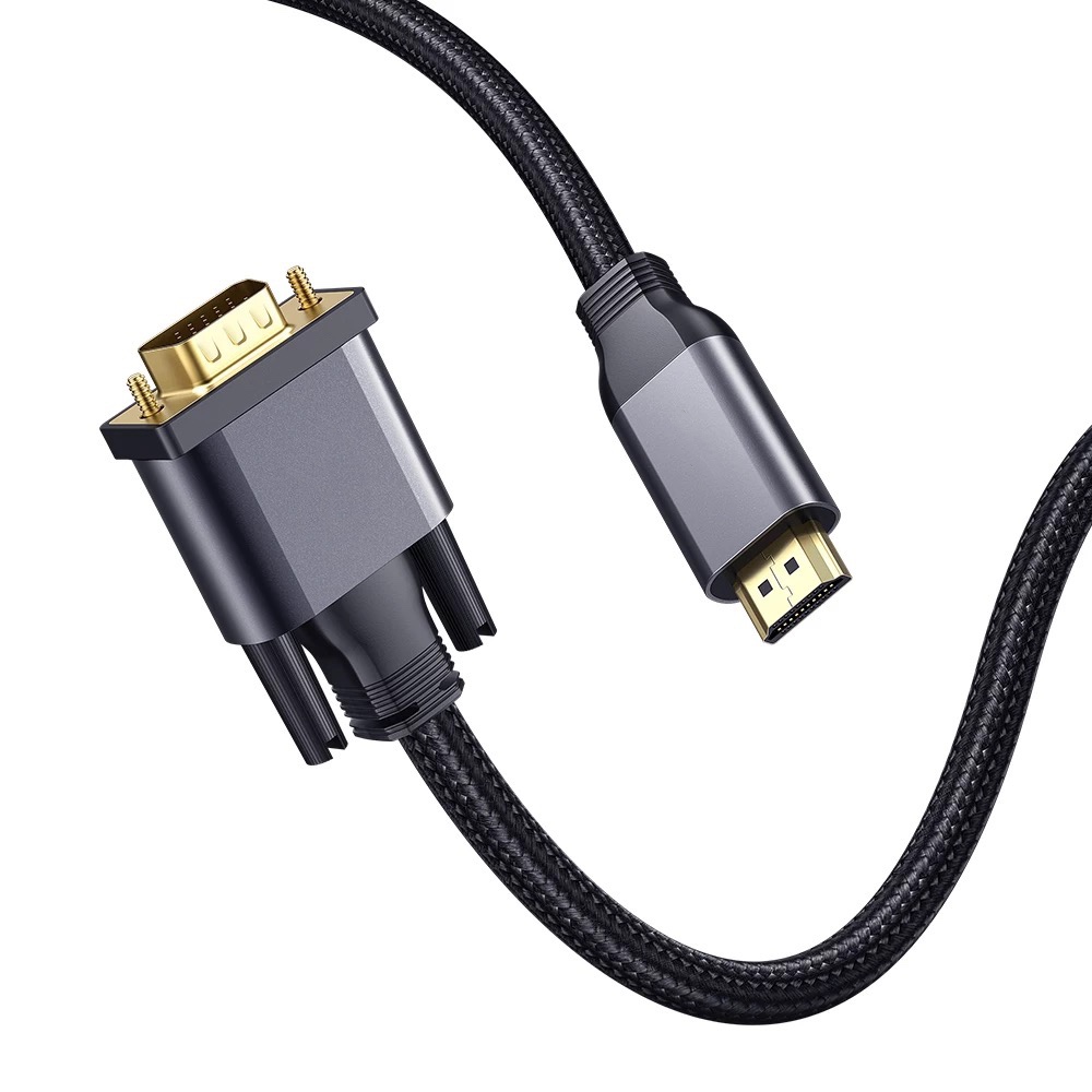 OEM VGA в HDMI 1080p адаптер штыревой HDMI на VGA 15 Pin типа «папа» конвертер Кабель HDMI к VGA плоский кабель HDMI для Планшетные ПК ноутбука ПК ТВ