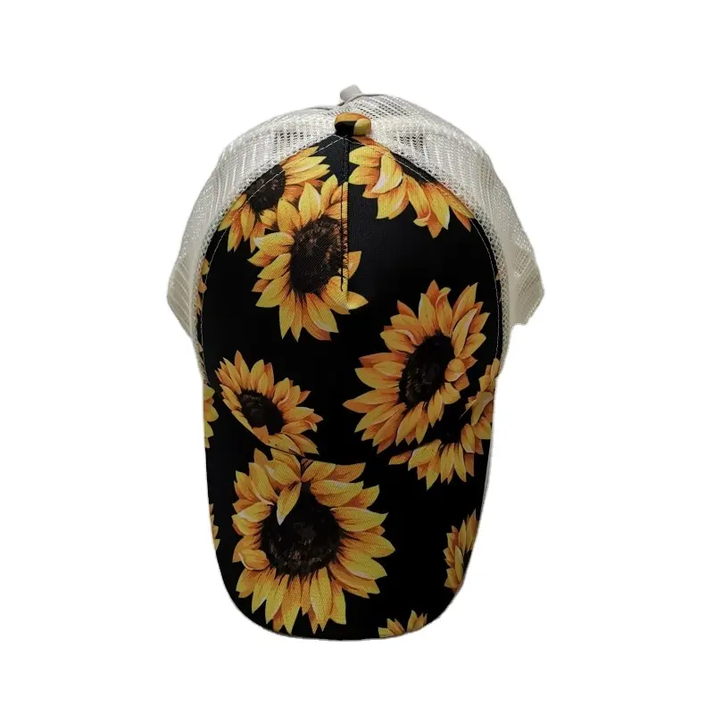 Hot Sale Classic Sunflower Baseball Cap Adult Unisex Hats Canvas Tail Hat Adjustable Plain Cap Wholesale