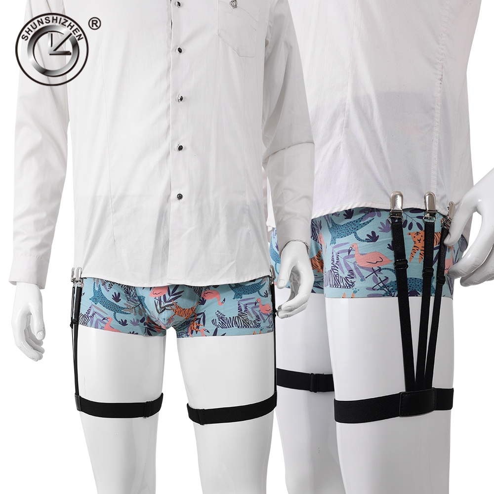 wholesale black shirt suspenders Adjustable mens shirt strap