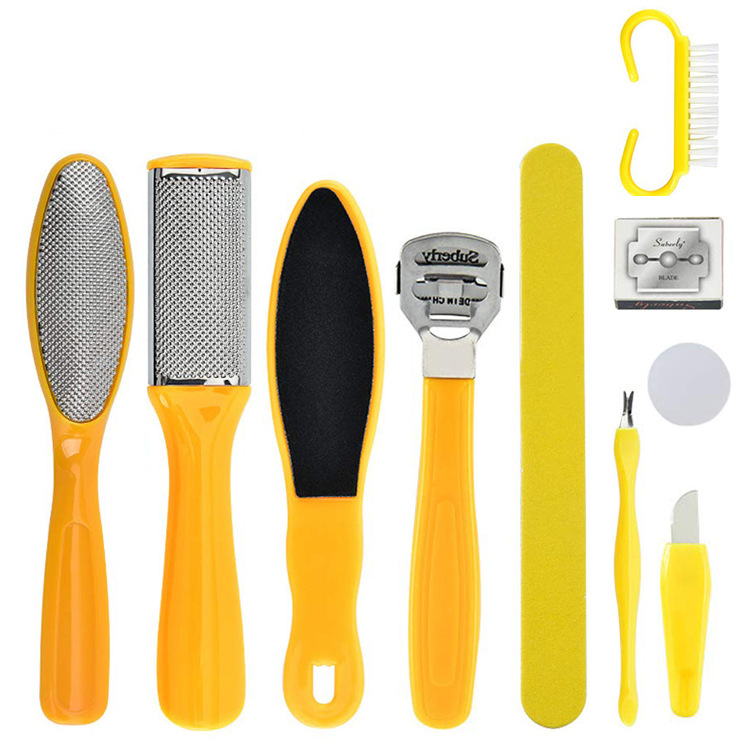 8 pcs Dead skin nife foot file curved file nail file pedicure tool set manicure & pedicure set