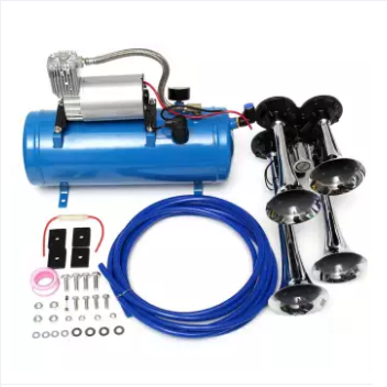 12V 150psi 6 литров воздушный компрессор с водяным баком 4 труба гудок грузовика Рог воздушный рожок Пакистан