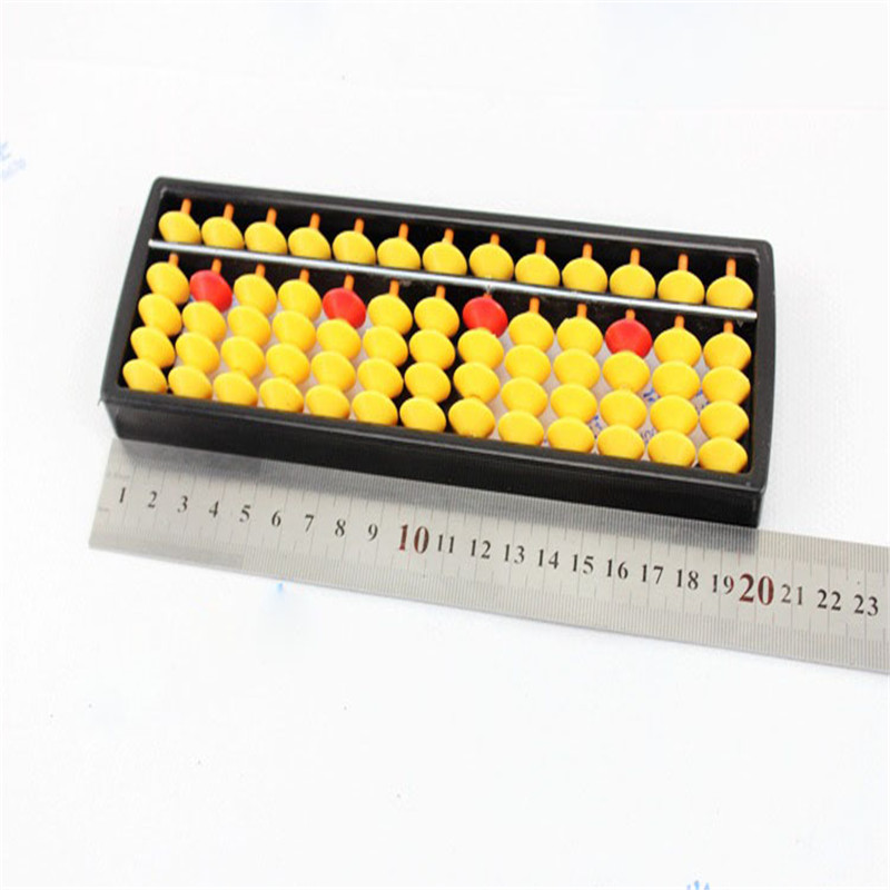 Wood Abacus Hanger 13 Column Big Size Non-slip Math Toy Chinese Soroban Tool Mathematics Educational Children Kids Learning