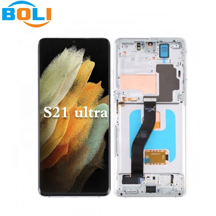 100% Оригинальный ЖК-дисплей для Samsung Galaxy S21 ultra 5G LCD экран для Samsung s21 plus LCD ОРИГИНАЛ с рамкой