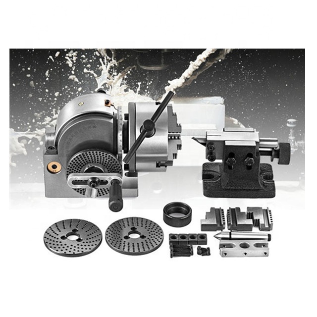 101-1004(BS-0) precision фрезерный станок делительная головка с 125 мм 3-кулачковый, универсальная делительная головка с задней бабки