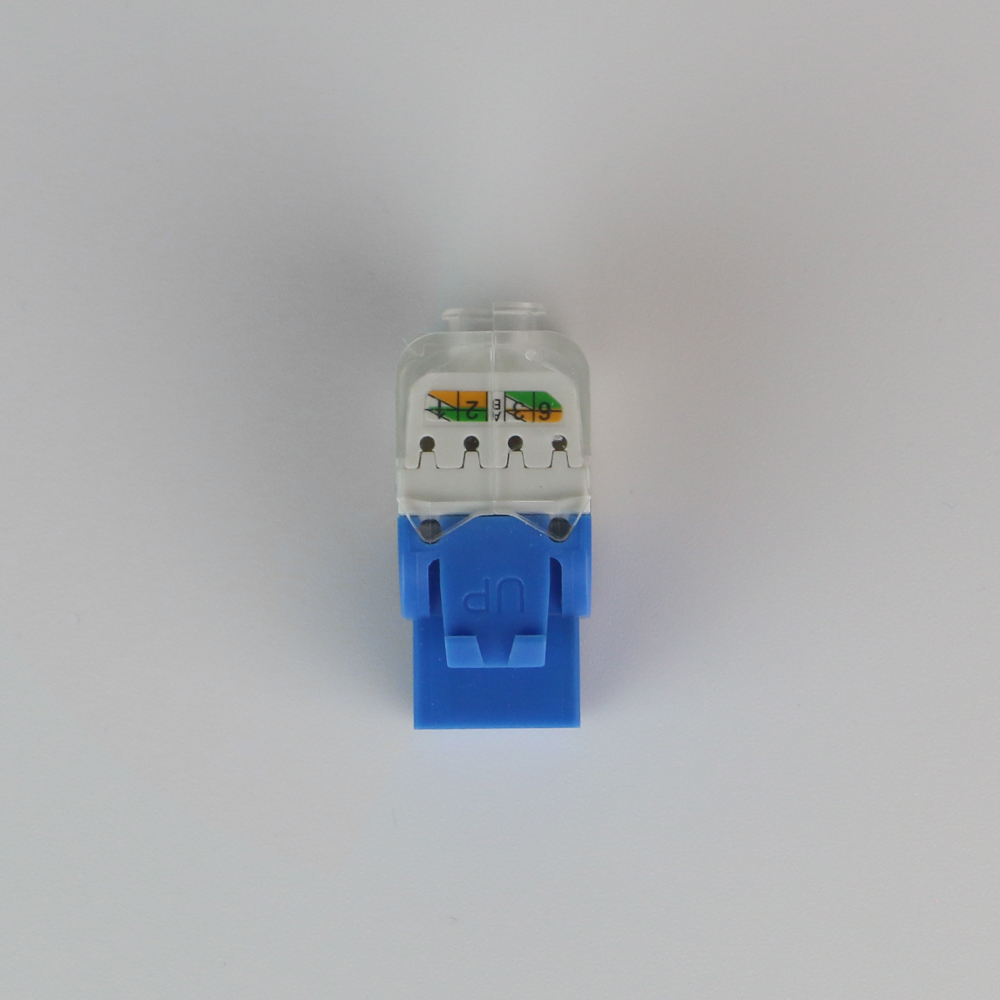 Высококачественный заводской продукт 180 градусов UTP rj45 cat6 keystone jack toolless