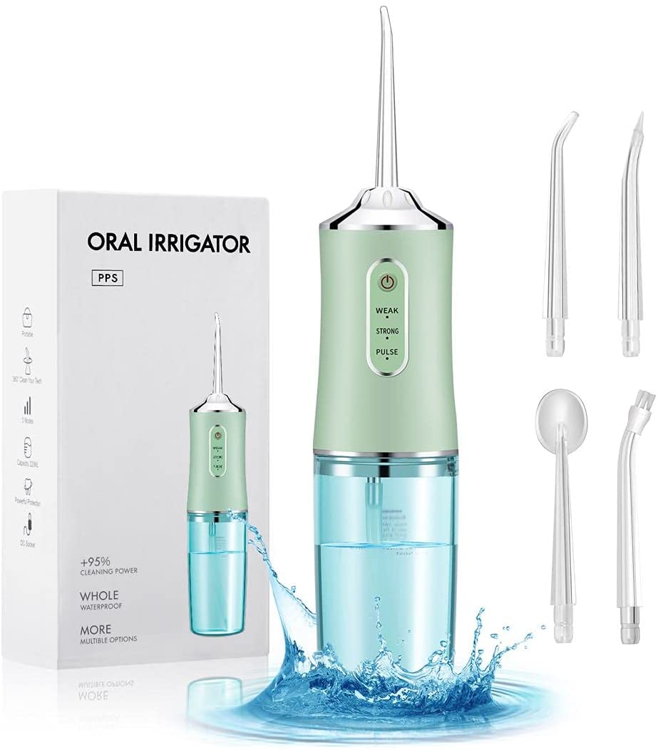 Portable Pulse Oral Irrigator Dental Water Flosser for Teeth Cleaning Whitening