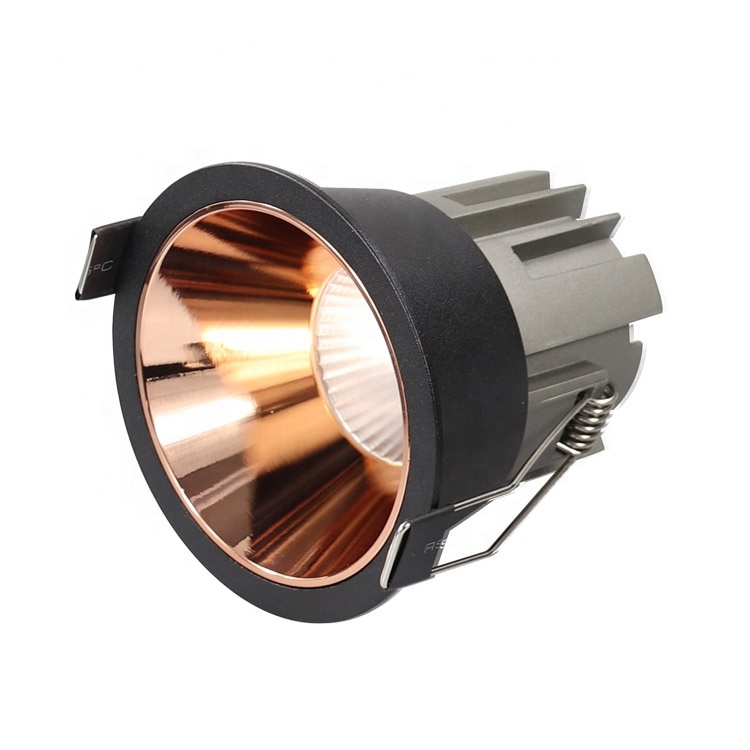 Gold silver black white round supermarket cob indoor 8 watt hot product anti glare ceiling interior spotlight led spot lights