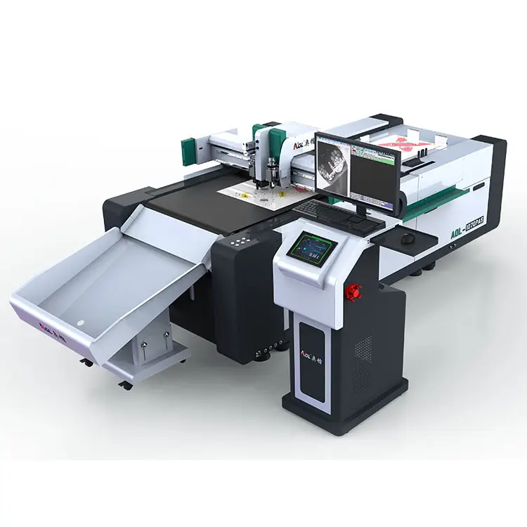 AOL Die Cnc Automatic Vinyl Sticker Printing Sticker Roll Cutting Machine