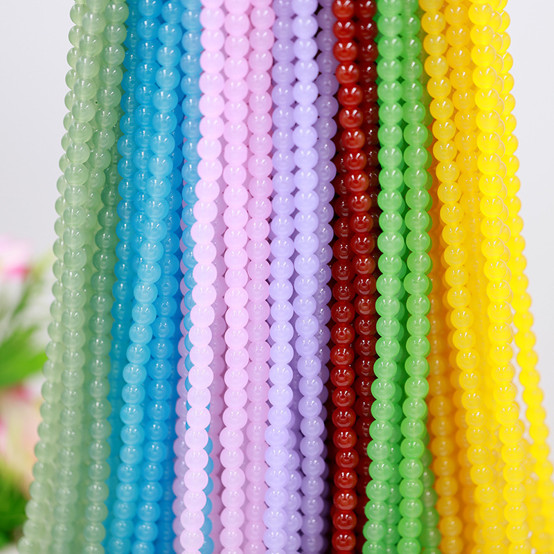 Wholesale 6mm Crystal Glass Beads Loose Bead DIY Jewelry String Lights-Lampwork & Crystal Beads
