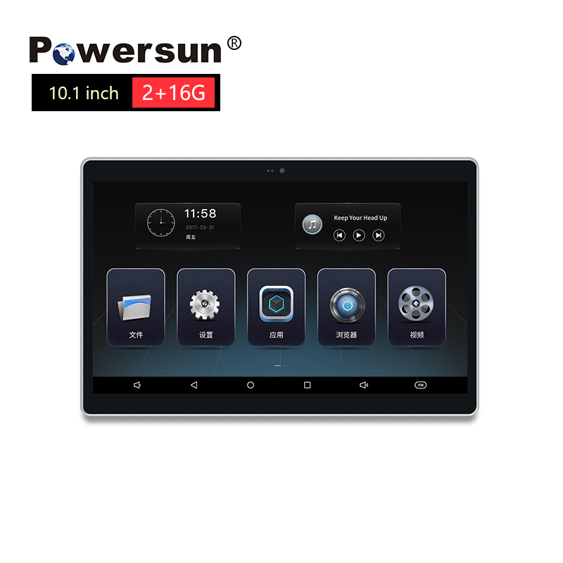 Powersun 10,1 дюймов 4K Высокое Разрешение Android 8,1 автомобильный рекламный дисплей Автомобильный ЖК-монитор