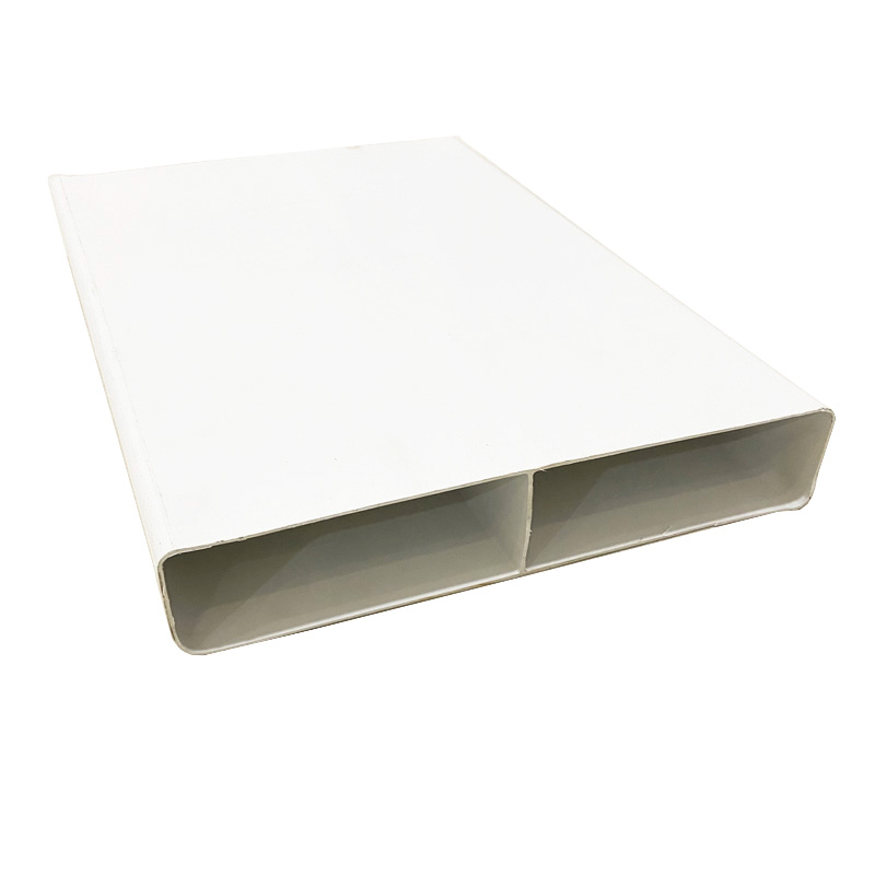 Low profile duct system for restricted ceiling spaces