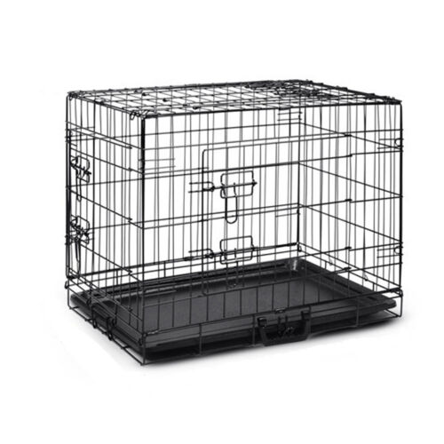 Pet Dog Cage Wire Metal Crate Kennel Portable Puppy Cat Rabbit House