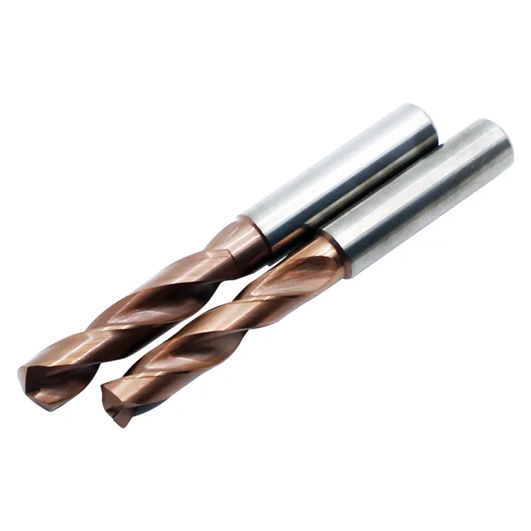 Integral alloy inner cooling drill bit  outer cooling tungsten steel super hardness center water outlet