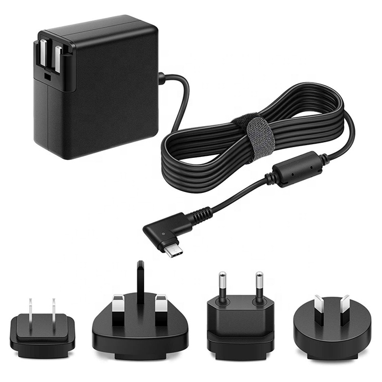 New Model 45W USB-C power adapter Type C Charger 5V3A/ 12V/3A 20.3V/3A Black Color Laptop Charger forUSB-C laptop