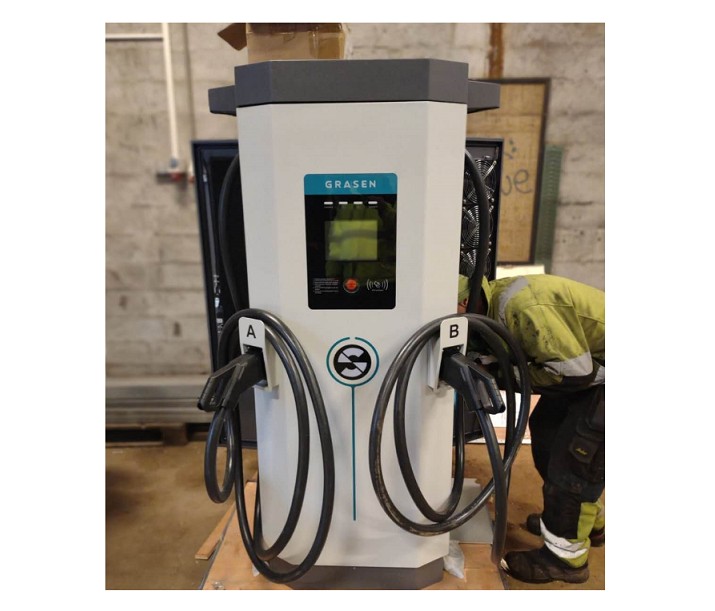 Сертифицированная CE 3-фазная 60 кВт 90 кВт 120 кВт 150 кВт 200 кВт OCPP CCS Chademo level 3 EVSE DC EV зарядная станция Grasen TUV Rheinland