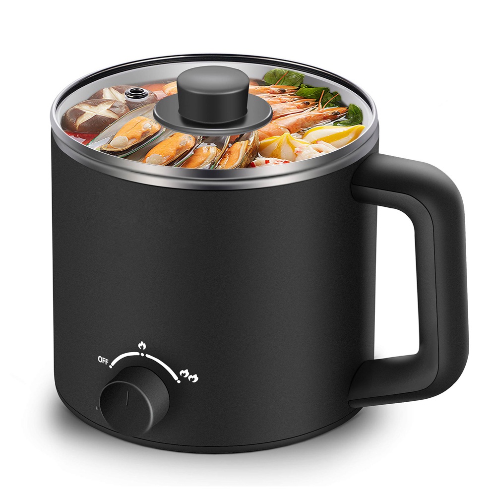 Dingxian 1.6L electric hot pot overheating protection dry burning protection black electric pot