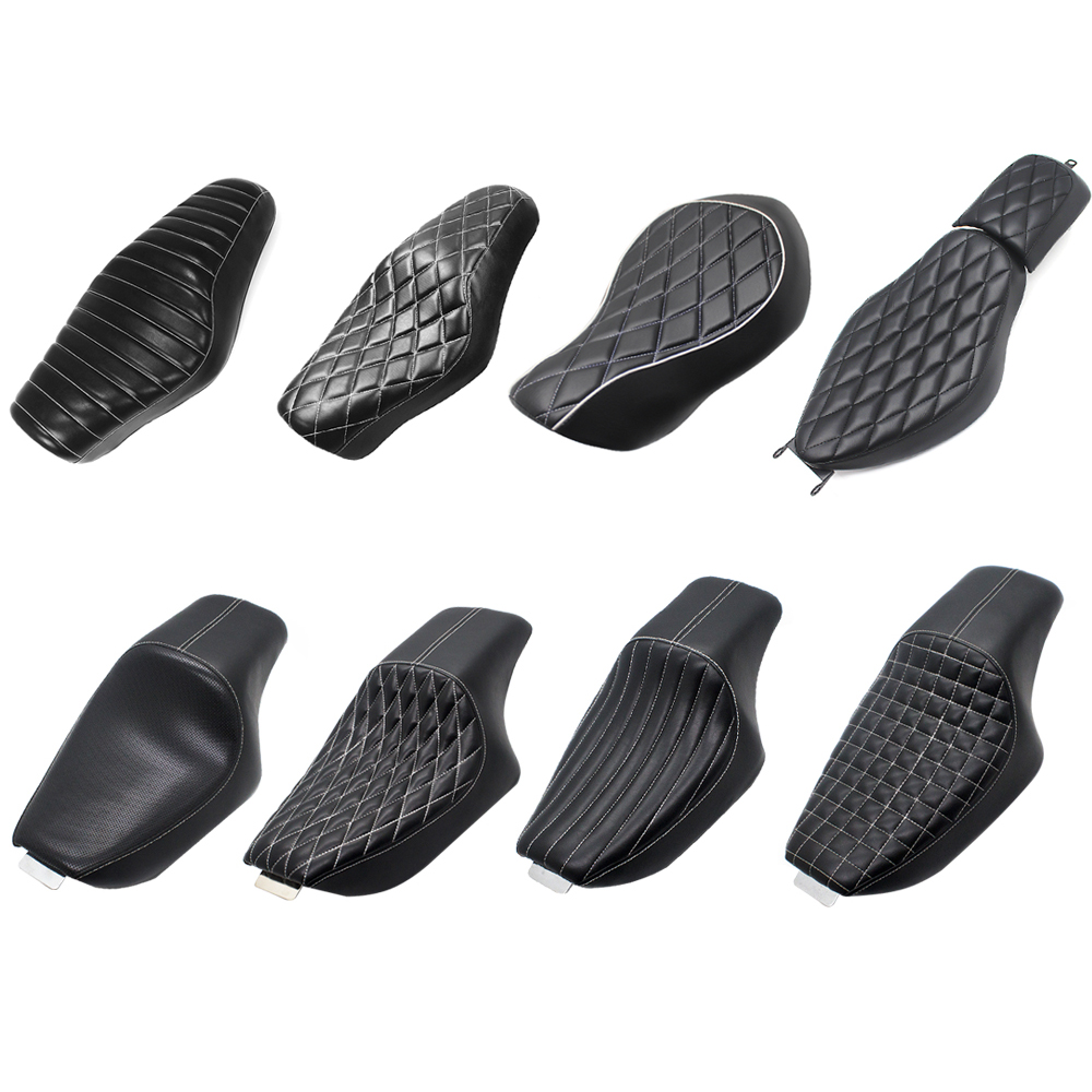 Front Rear Two-Up Solo Cushion Motorbike Accessories Motorcycle Custom Seat for Harley Davidson Sportster 883 1200