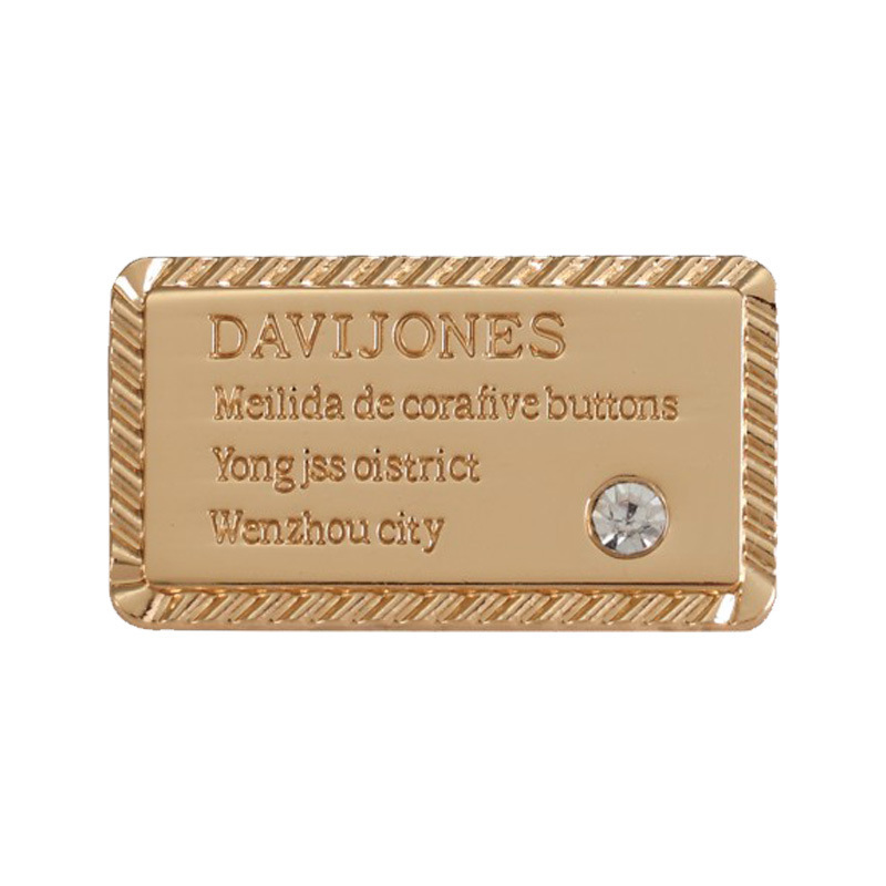 Fashion Design Custom Logo Cloth Hardware Accessories for Handbags and Garments