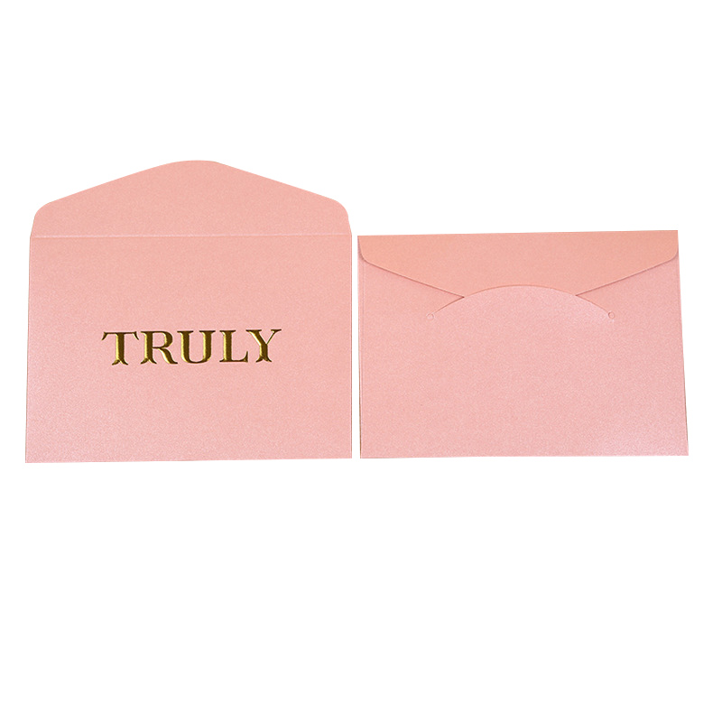 Customized Printing kraft gift card jewelry envelope paper packaging