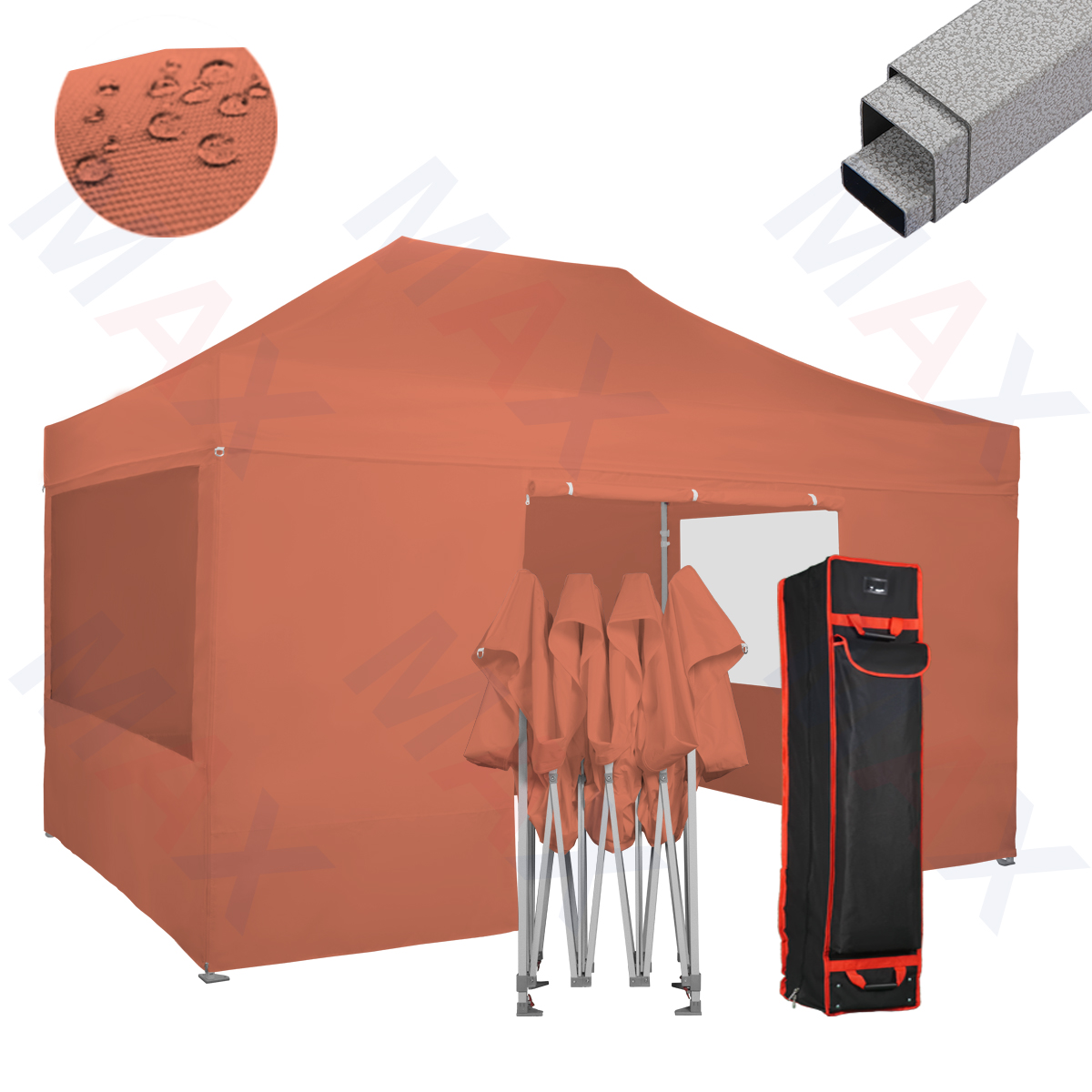 Retractable Awning Canopy 1015 Pop Up Beach Tent Steel Outdoor Display Gazebo Waterproof Camping Event Tents for Sale