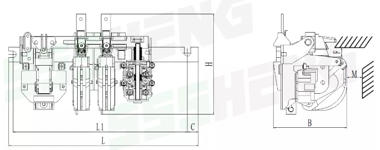 Contactor KT 6032 2 Phase 250A AC Type of Magnetic Contactor