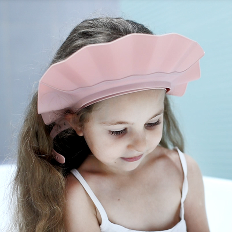 Factory direct sale Adjustable Wash Hair Ear Protection Hat Baby Shower hat