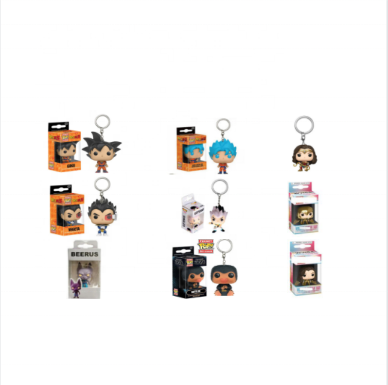 FUNKO POP cartoon movie Magical animals game DC Comics Game blue guko Niffler key ring keychain