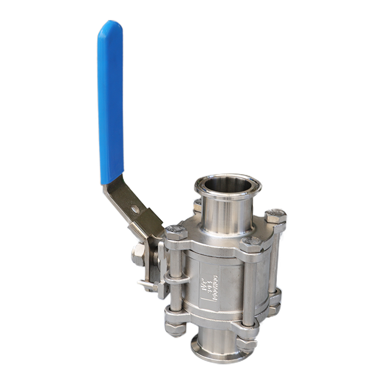 CNC machined manual weld male clamp stainless steel 1" ball cock valve