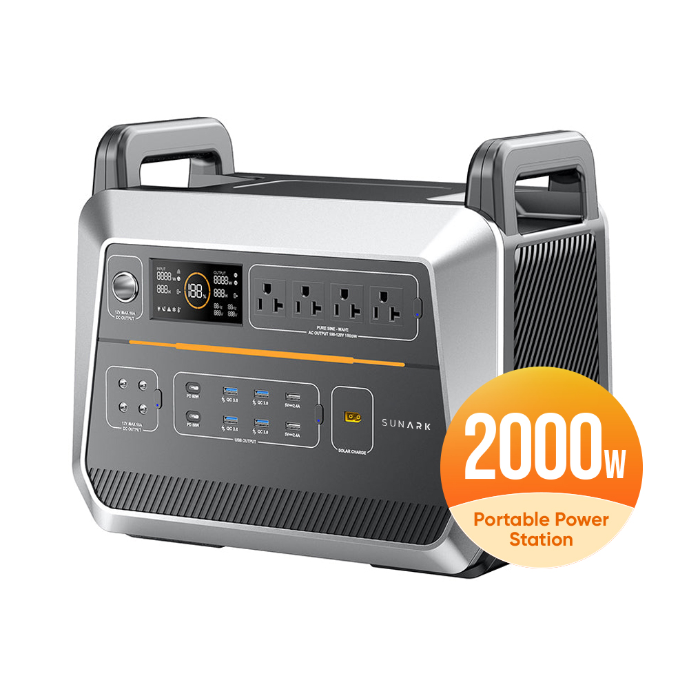 Solar Portable Power Stations 1500W 2000W 3000W 5000W Outdoor Lifepo4 Solar Generator For Camping