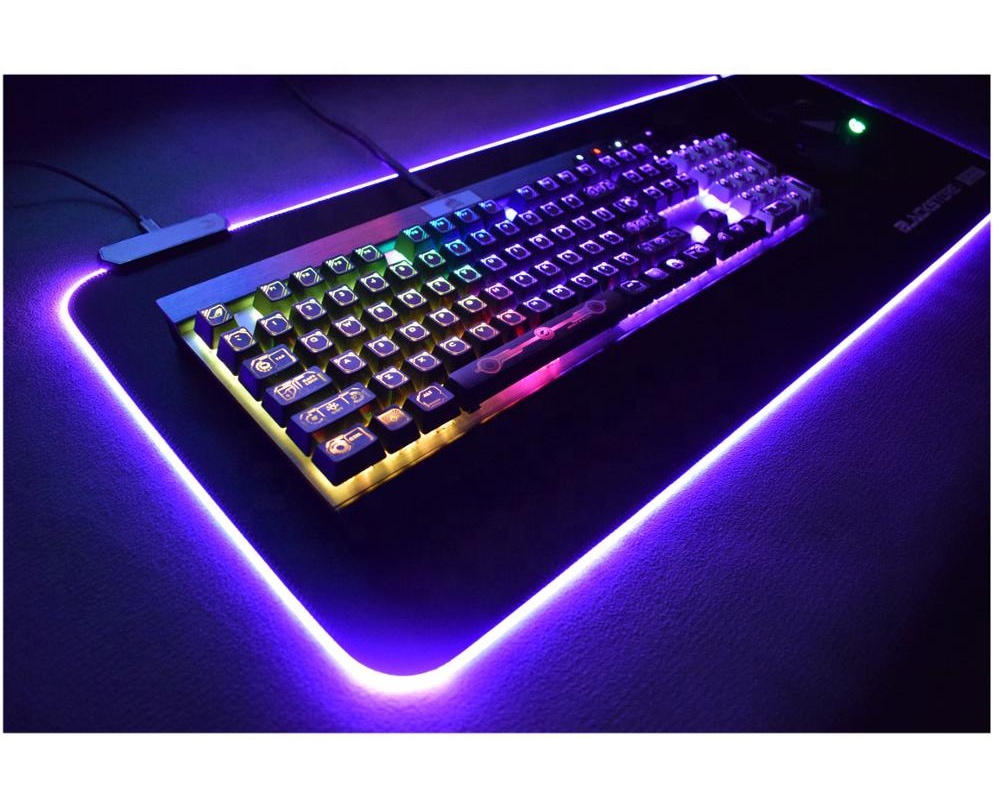 RGB светодиодный резиновый Базовый игровой коврик, плоский коврик для мыши, rgb коврик для мыши, rgb коврик для мыши
