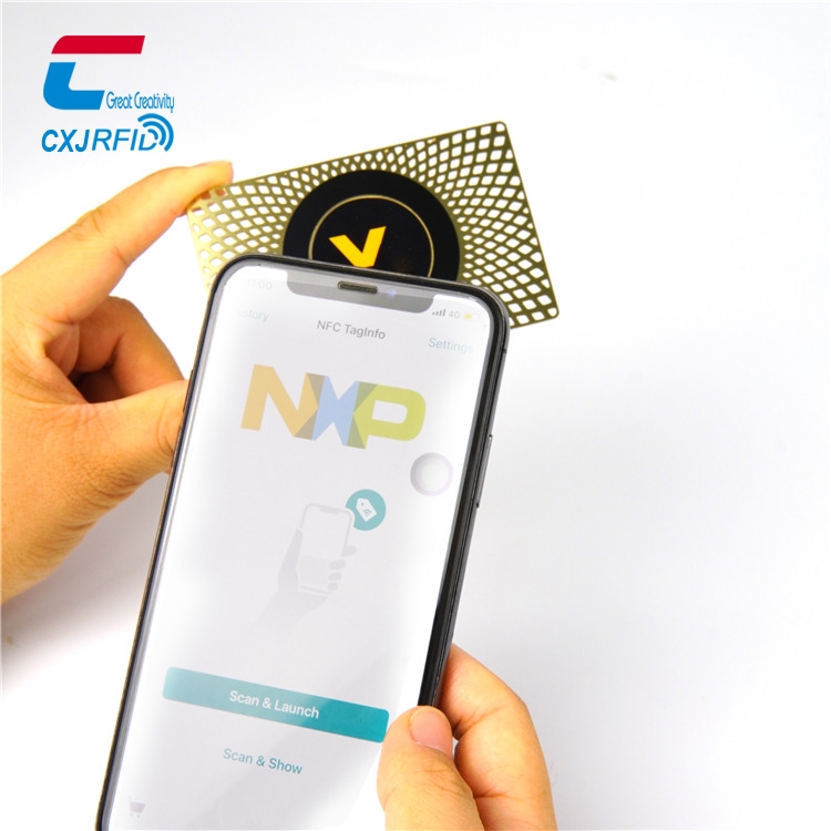 Предварительно настроенный Qr-код, матовая сталь, бесконтактные Nfc бизнес-карты, смарт-карты Nfc, металл