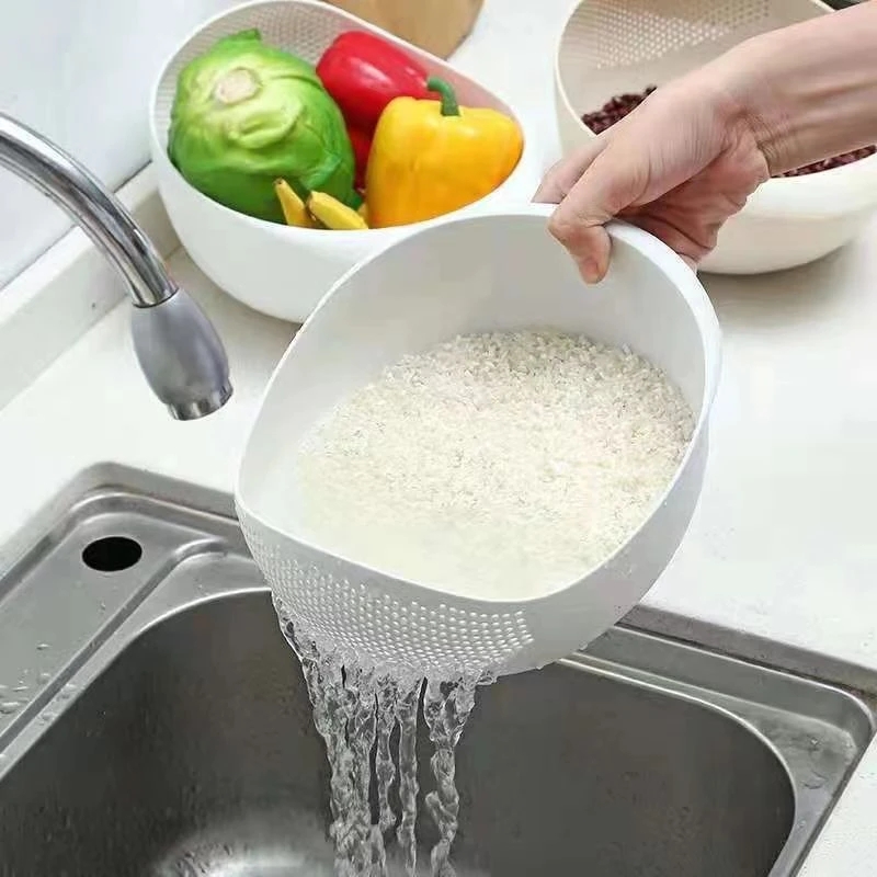 Пластиковый дуршлаг для риса с ручками
