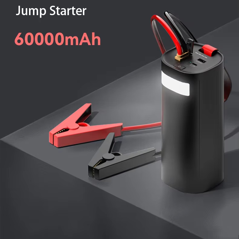 Wholesale Outdoors Cars USB-A 22.5W PD200W Fast Charging 12V 60000Mah LED portable lithium lifepo4 battery jump starter