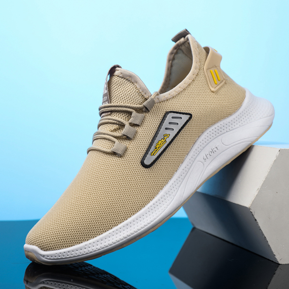 2021 Wholesale Custom Brand Black And White Men Sneaker Women Running Air Cushion For Men Sport Running Shoes With Knit Upper