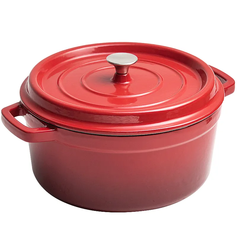 Export Quality Enamel Cast Iron Pan Enamel Uncoated Non-Stick Cooker For Home Use