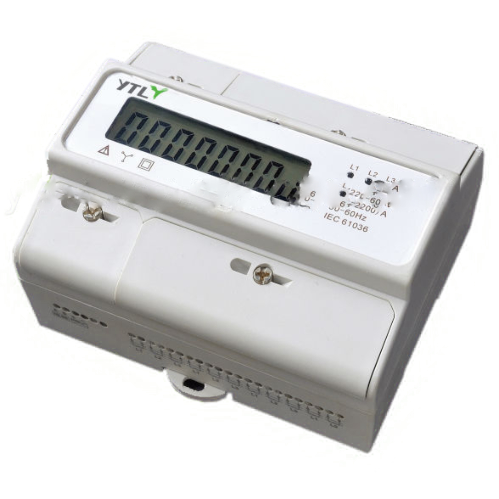 Three phase electricity multifunction power meter with RS485 communication smart home