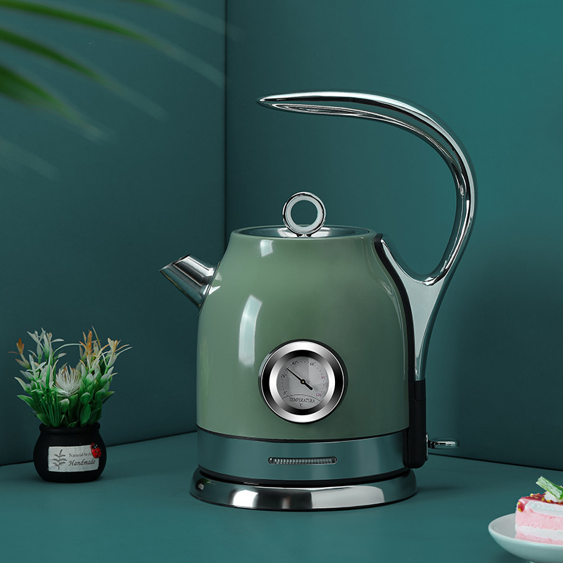 The full automatic large capacity electric heating kettle of retro home 304 stainless steel tea pot automatic heat preservation