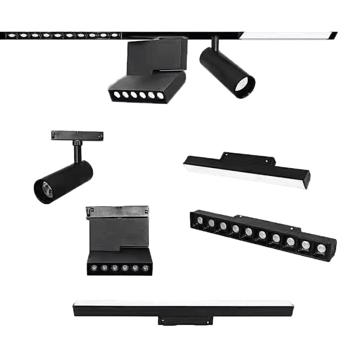 Home Decorative Project Magnetic Linear Dimmable Aluminum Angle Adjustable 6w 12w 18w Led Track light