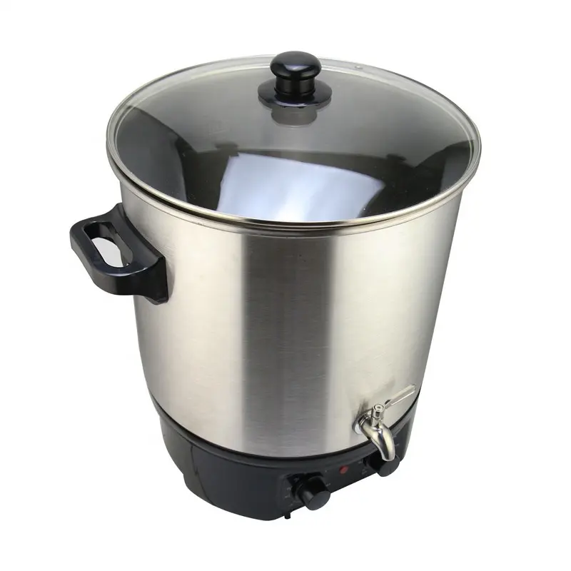 Electric Beer Brewing Kettle 27 Liter 2000 Watts Stainless Steel Pot