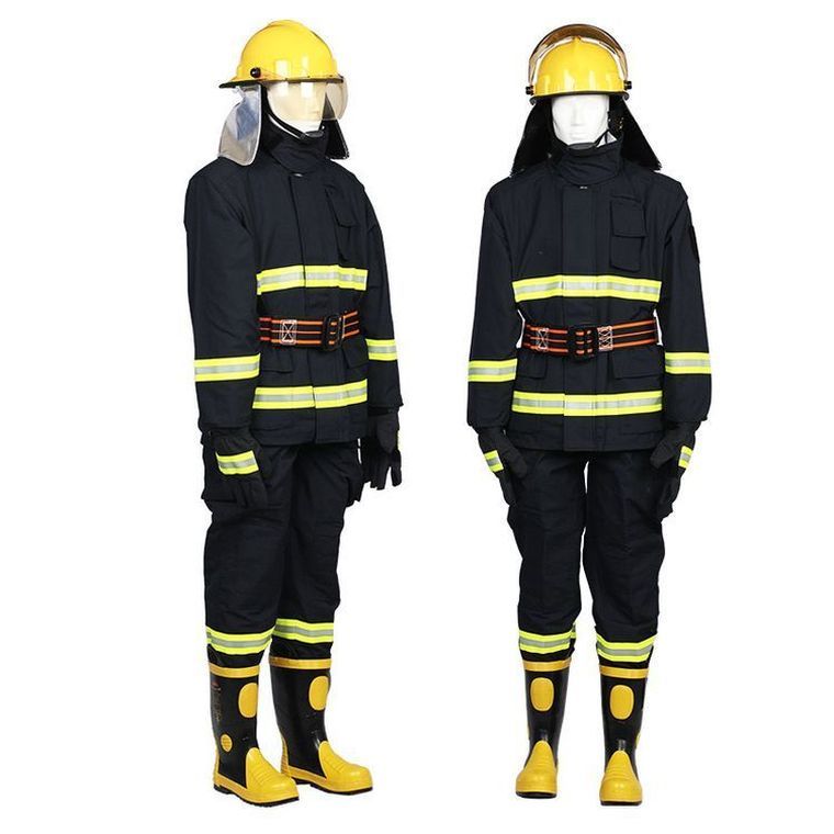 Chinese Factory High Quality Firefighting Fireman Suit Uniform Standard Safety Firefighting Suit Made