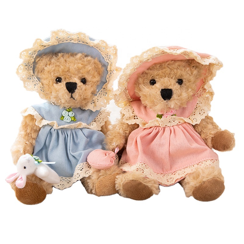 Cute dressed up Bear Stuffed Animal Toys rabbit Plush Toys Gift For Kid Girlfriend Bears Stuffed Plush Doll
