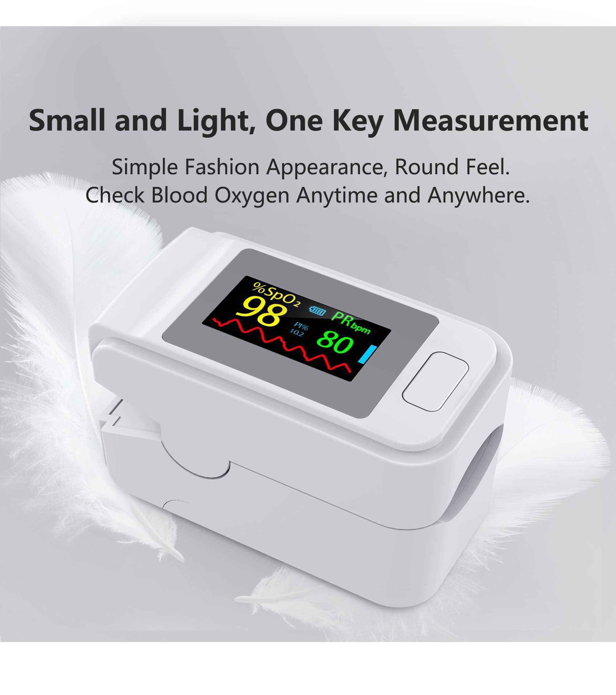 Hot sale in stock blood pressure tft pulse oximeter finger monitor fingertip pulse oximeter