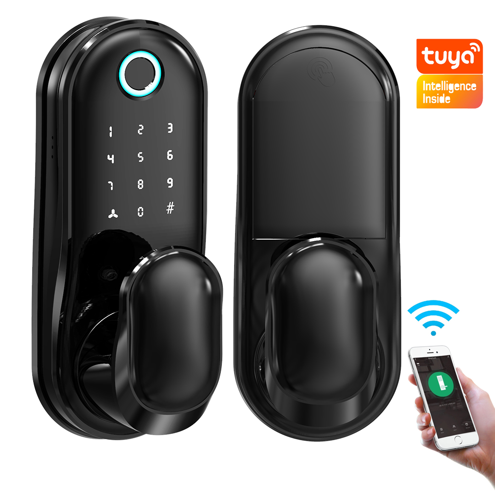 Умные дверные замки zigbee с Wi-Fi, Электронный Отпечаток пальца, умный дверной замок