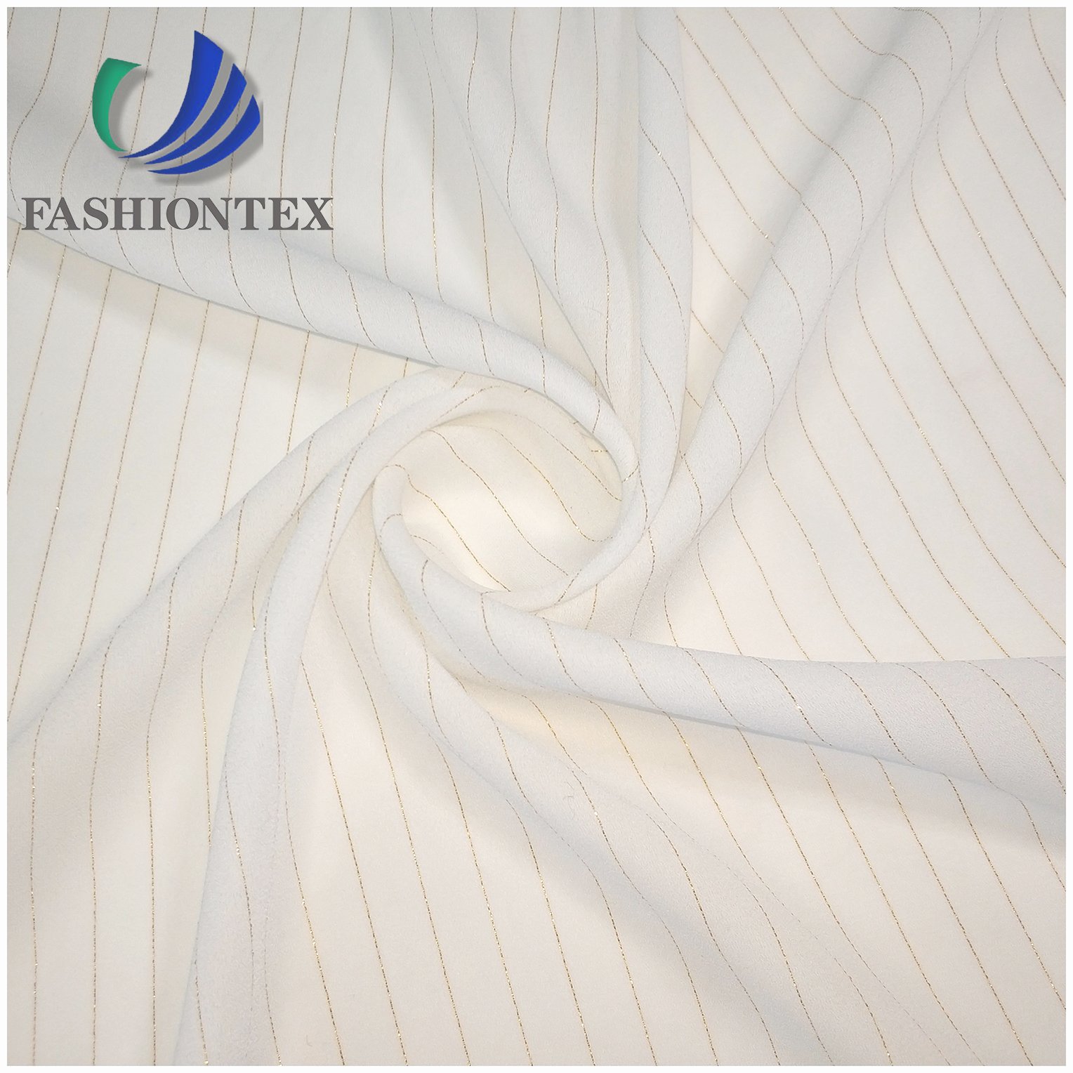 Fashiontex 75D Golden Lurex gunny rag fabric 100% polyester fabric