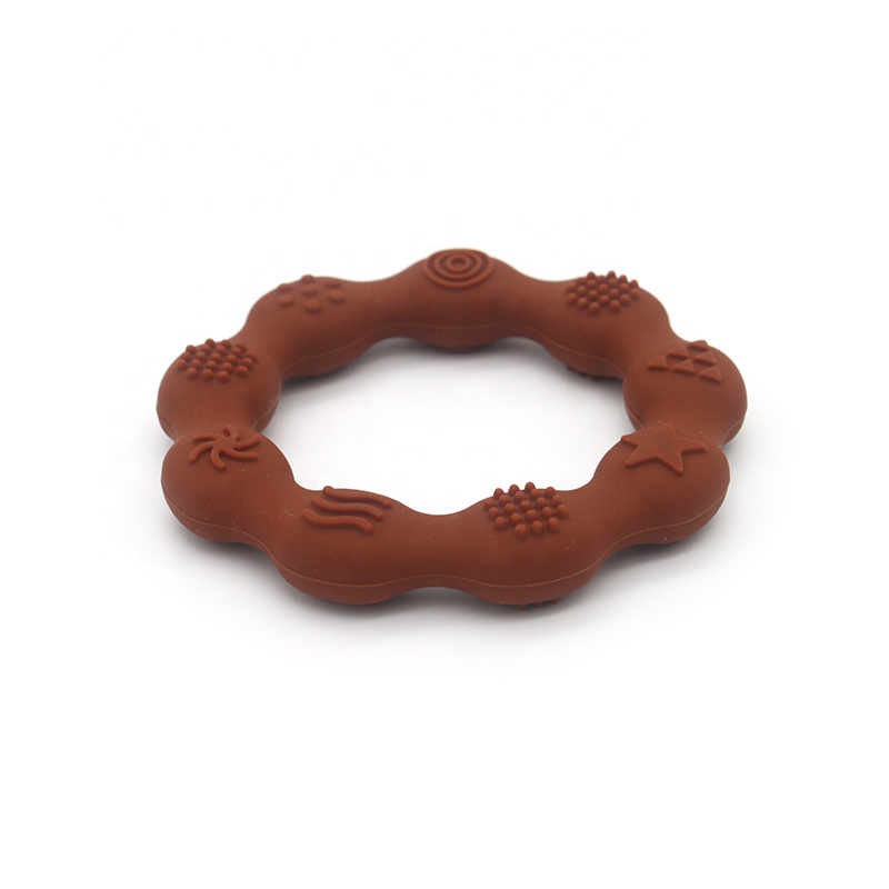 Wholesale Baby Teething Toy New Custom Food Grade Baby Silicone Teether