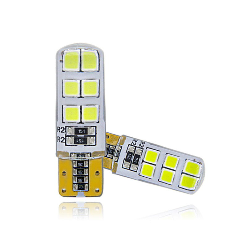 Лидер продаж, силиконовая Светодиодная лампа t10 Canbus 2835 12SMD, светодиодная автомобильная лампа